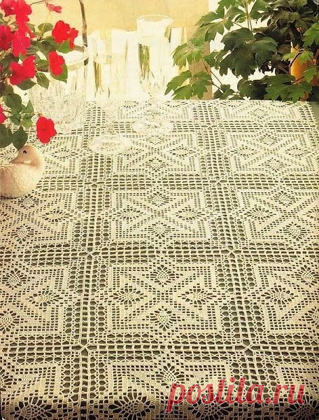 Вяжем скатерти из мотивов Конкурс 