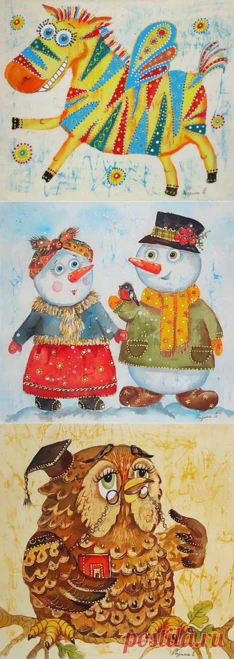 Каждый год в декабре.... Художник Елена Разина.