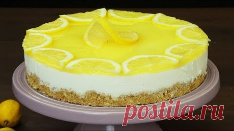 Необыкновенно нежный и вкусный лимонный чизкейк с йогуртом без выпечки! | Appetitno.TV