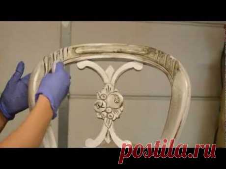 ▶ How to antique furniture. Distress. Stain. - YouTube