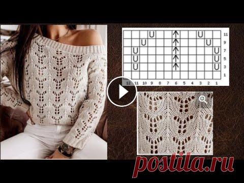 Шикарный ажурный узор спицами для летних кофточек, джемперочков и маечек Мой интернет-магазин пряжи: Шикарный ажурный узор спицами для летних кофточек, джемперочков и маечек. Шикарный ажурный узор спицами для летних кофточе...