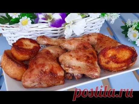КУРИЦА НА ХЛЕБЕ, ВКУСНО ТАК ЧТО И ПРОТИВНЯ МОЛО БУДЕТ. КУРИЦА В ДУХОВКЕ КОТОРЯ ТАЕТ ВО РТУ!