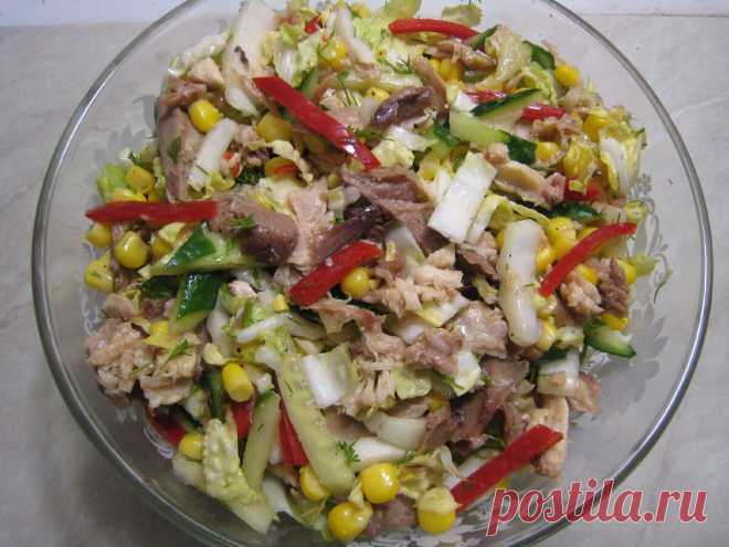 Салат с пекинской капустой без майонеза. Быстро, вкусно, красиво. Пошаговый рецепт с фото. | STASNET | Яндекс Дзен