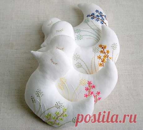&gt;Идеи вышивки на игрушках своими руками