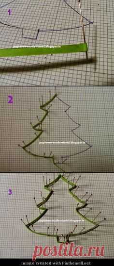Part 1 of---written directions on post---http://papierowecudawianki.blogspot.com/2013/09/trzy-sposoby-na-quillingowe-choinki.html