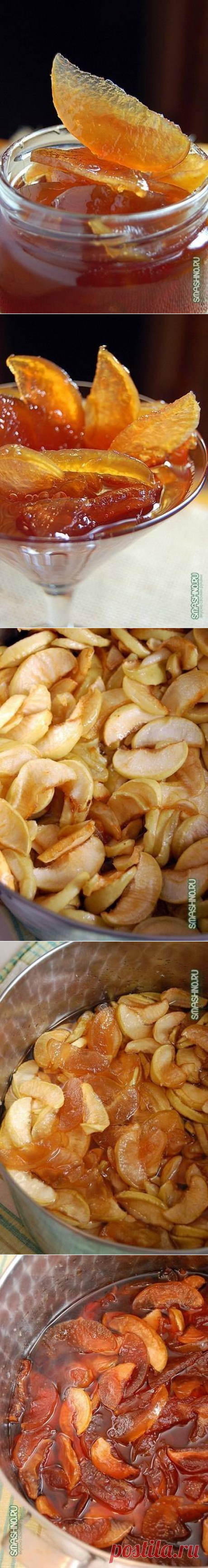 Яблочное варенье, прозрачное и душистое