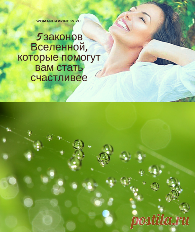 5 законов Вселенной, которые помогут вам стать счастливее - Счастливая женщина
➡️ Подробнее, кликнув на фото