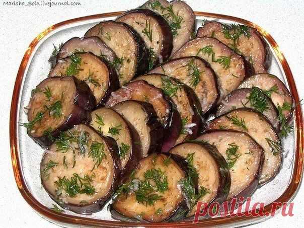 Рецепт баклажанов маринованных
