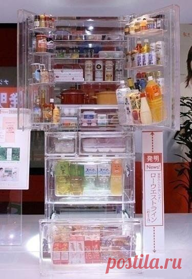 Прозрачный холодильник / Занимательная реклама