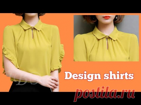 Cắt may Áo kiểu thời trang nhún cổ cực xinh |basic Sewing techniques |