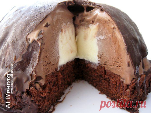 "ШОКОЛАДНАЯ БОМБА" (холодный десерт).
