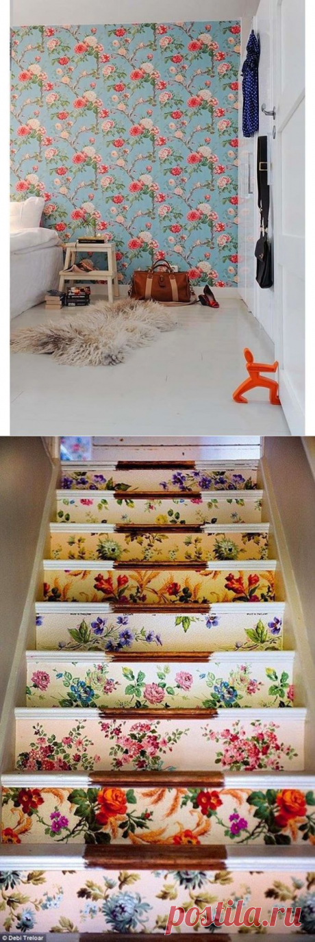 Остатки обоев: 10 идей и 30 примеров их использования / Я - суперпупер