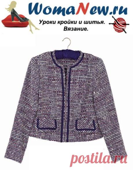 Выкройка жакета Шанель | WomaNew.ru - уроки кройки и шитья!