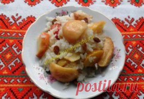 печеные яблоки с рисом | Домашняя еда