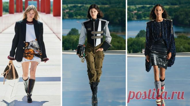 Показ Louis Vuitton 2022: футуристический взгляд на ковбойские сапоги - WOMENZINE