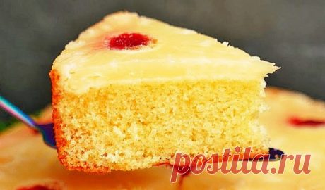 Пирог с КОНСЕРВИРОВАННЫМИ АНАНАСАМИ
