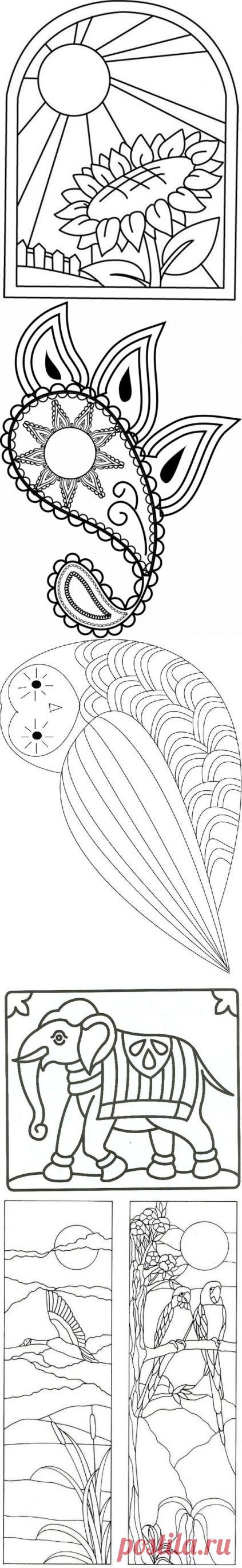 Простые эскизы для росписи | БАТИК и Я