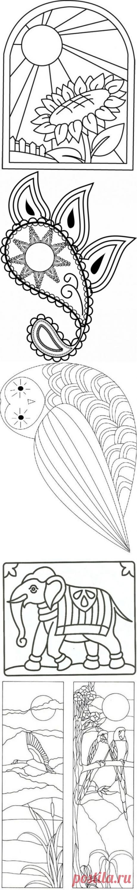 Простые эскизы для росписи | БАТИК и Я