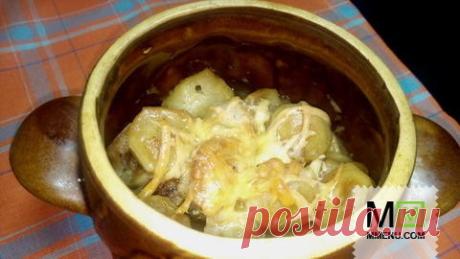Пельмени в горшочках с куриной печенью - кулинарный рецепт. Миллион Меню