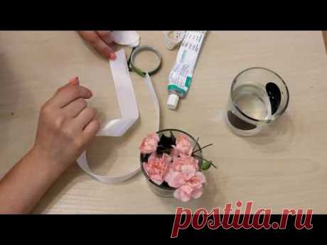 ФЛОРИСТИКА 🍀 Бутоньерка из живых цветов🍀Мастер -класс