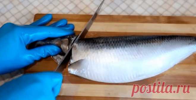 Хитрый СПОСОБ почистить СЕЛЕДКУ: просто надави и получи филе! Век живи — век учись!