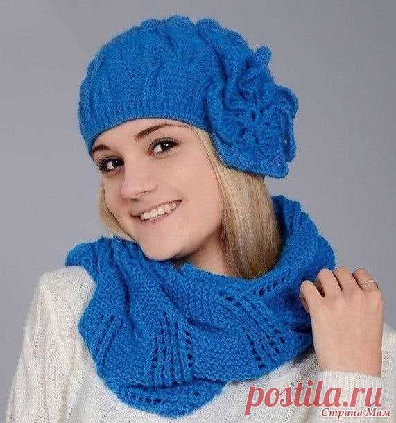 Комплект шапочка и шарф