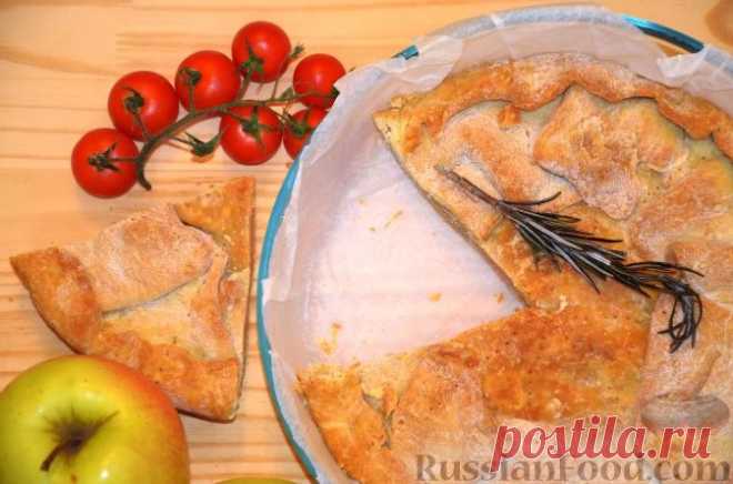 Рецепт: Итальянский соленый пирог с сыром и ветчиной на RussianFood.com