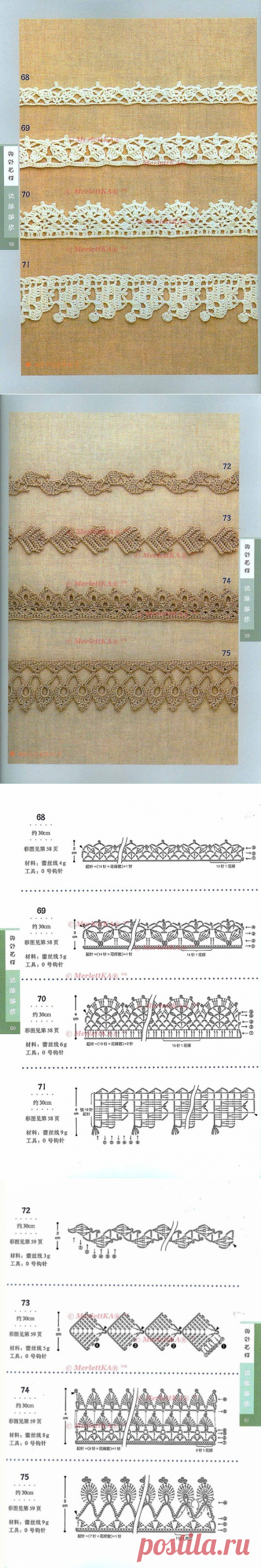МОТИВЫ ПРОСТЫЕ И СЛОЖНЫЕ, КАЙМА И МИНИСАЛФЕТКИ ОТ BIANZHI (КИТАЙ) / Всё из мира рукоделия (изучаю и делюсь различными техниками и видами рукоделия)