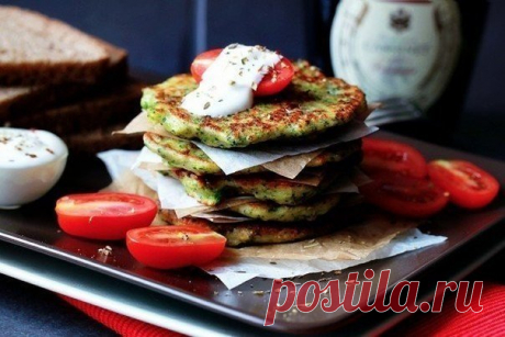 Оладушки с брокколи и сыром