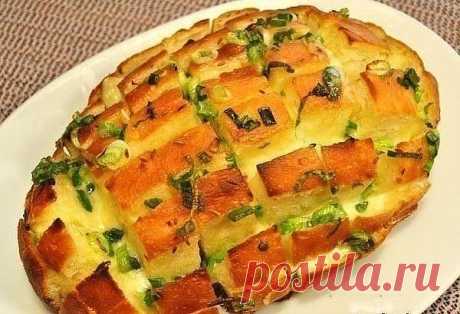 Луковый хлеб с сыром!
