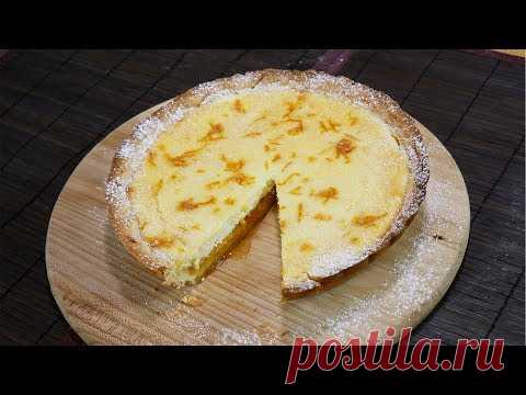 Пирог с апельсиново-творожной начинкой