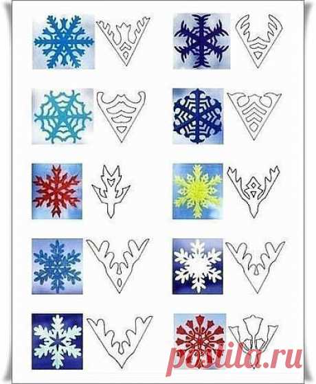&quot;Новый Год&quot;
Вырезаем красивые снежинки.