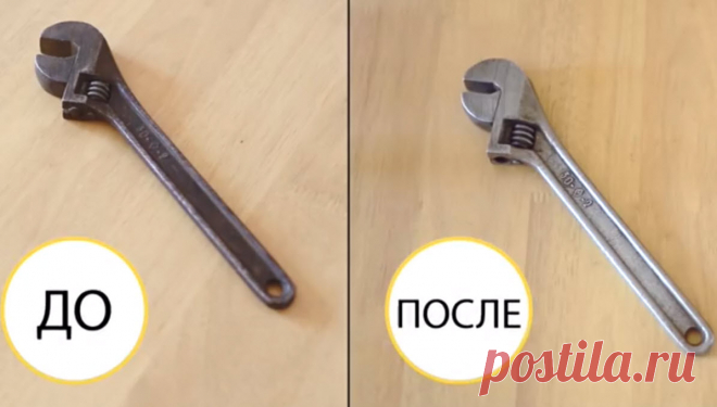 Как удалить ржавчину с инструментов, болтов и гаек