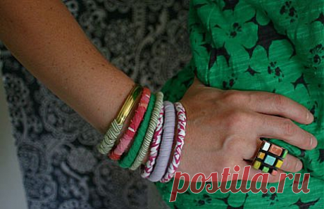 Как сделать браслеты своими руками из ткани :: Мода и стиль :: Все о детях