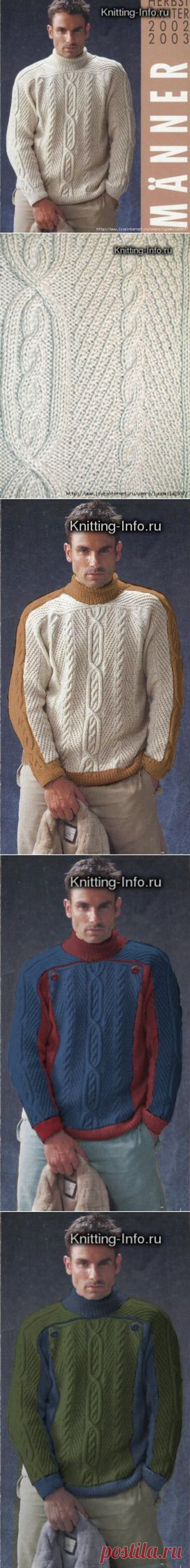 Свитер с аранами из forum.knitting-info.ru (разбор полётов): Дневник группы «ВЯЖЕМ ПО ОПИСАНИЮ»: Группы - женская социальная сеть myJulia.ru