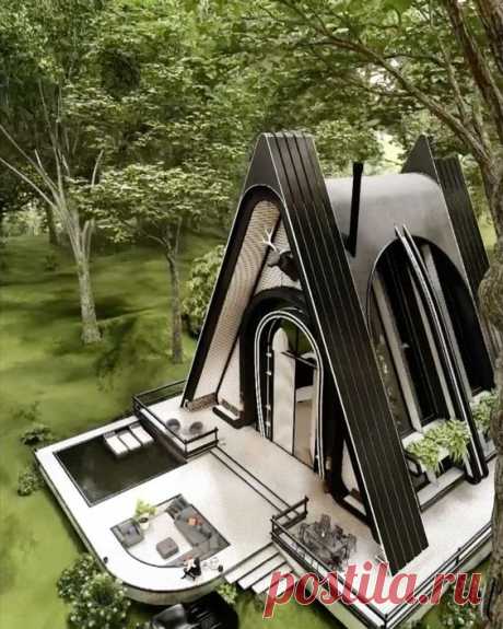 The Jungle Bride: Modern A-Frame Cabin in Bedford Hills, New York by Mohammadreza Norouz