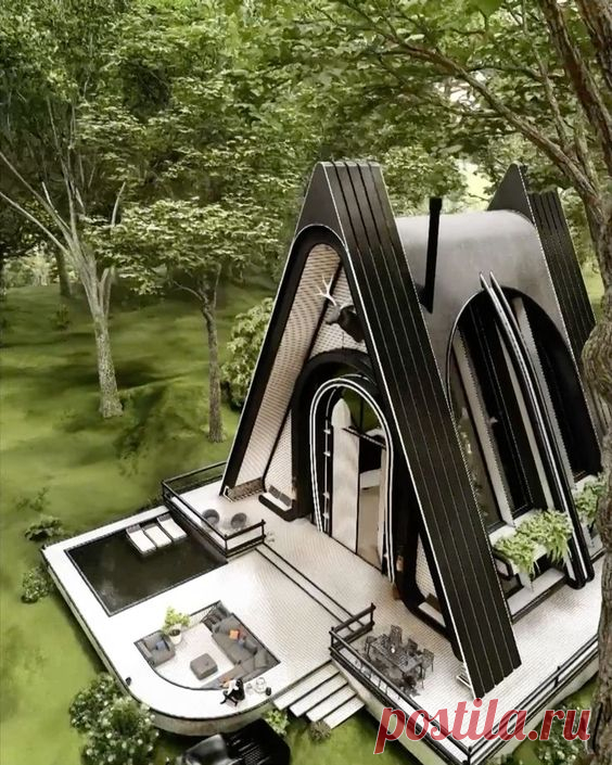 The Jungle Bride: Modern A-Frame Cabin in Bedford Hills, New York by Mohammadreza Norouz