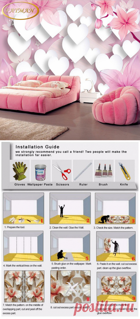 Aliexpress.com : Buy Custom 3D photo wallpaper pink romantic wallpaper Princess children room wallpaper wedding room mural papel de parede from Reliable mural papel de parede suppliers on FATMAN WALLPAPER Store
