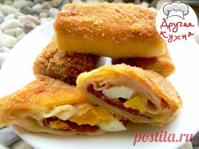 Завтрак за пять минут- вкусные фаршированные блинчики по-индонезийски - Простые рецепты Овкусе.ру