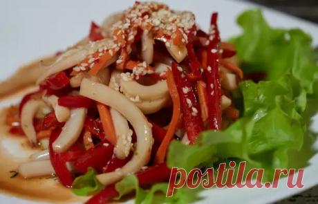 (99+) Салат с кальмарами «Восточное море»: очень вкусное сочетание и подача красивая (готовлю для новогоднего стола) - БУДЕТ ВКУСНО! - 28 декабря - 43188490486 - Медиаплатформа МирТесен