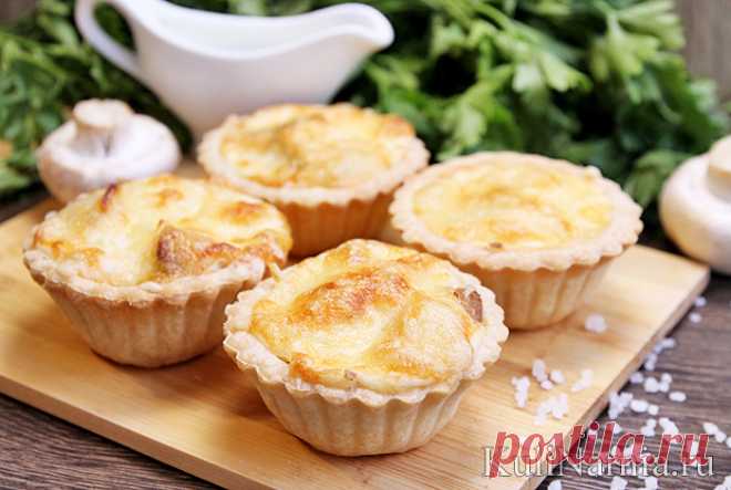 ЖУЛЬЕН С ГРИБАМИ И КУРИЦЕЙ В ТАРТАЛЕТКАХ