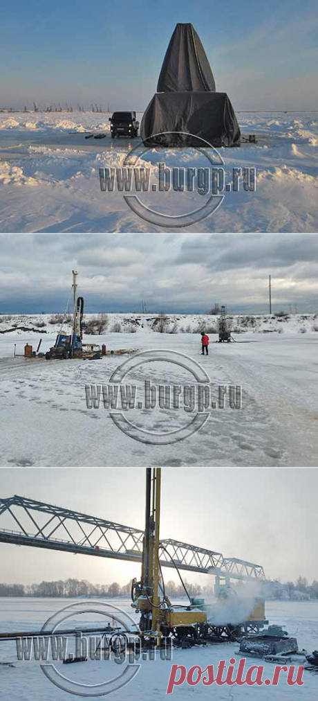 Бурение подводных скважин со льда для геологических изысканий. Полезные приемы