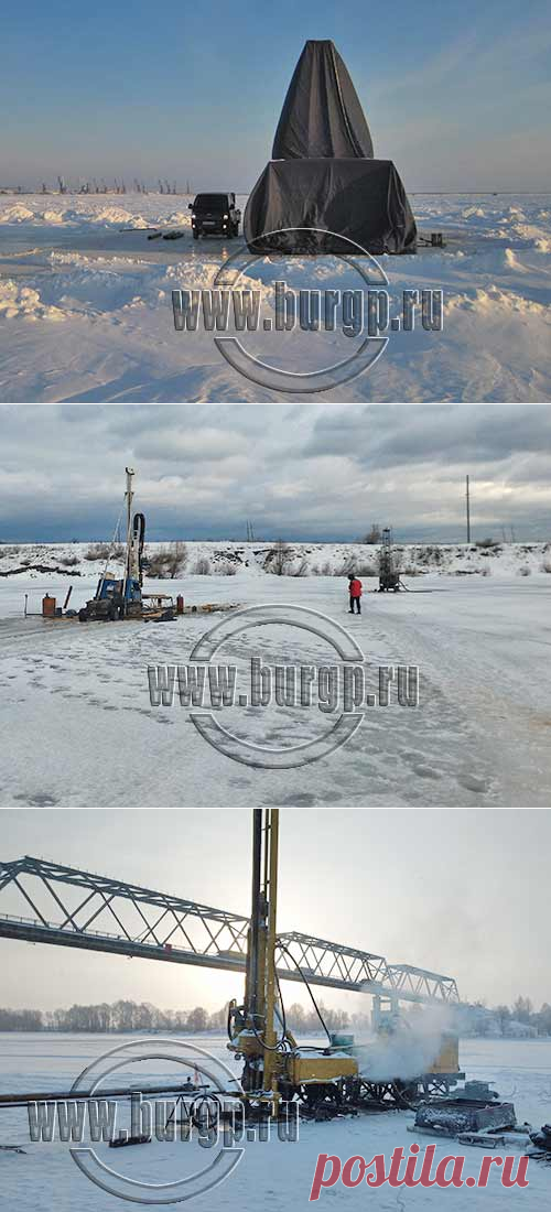 Бурение подводных скважин со льда для геологических изысканий. Полезные приемы