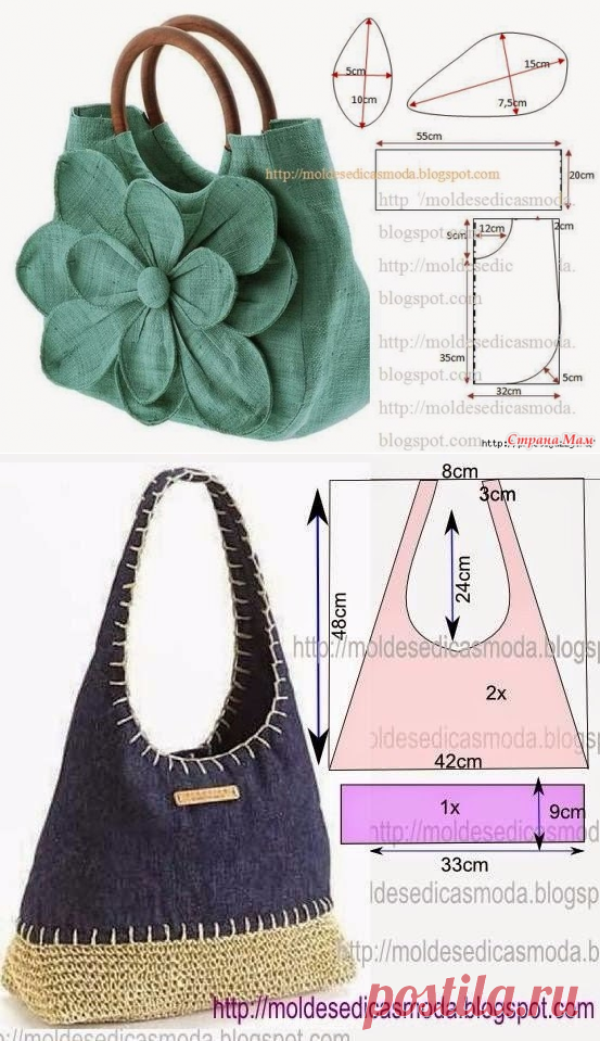 Шитье.Сумки на лето.Выкройки