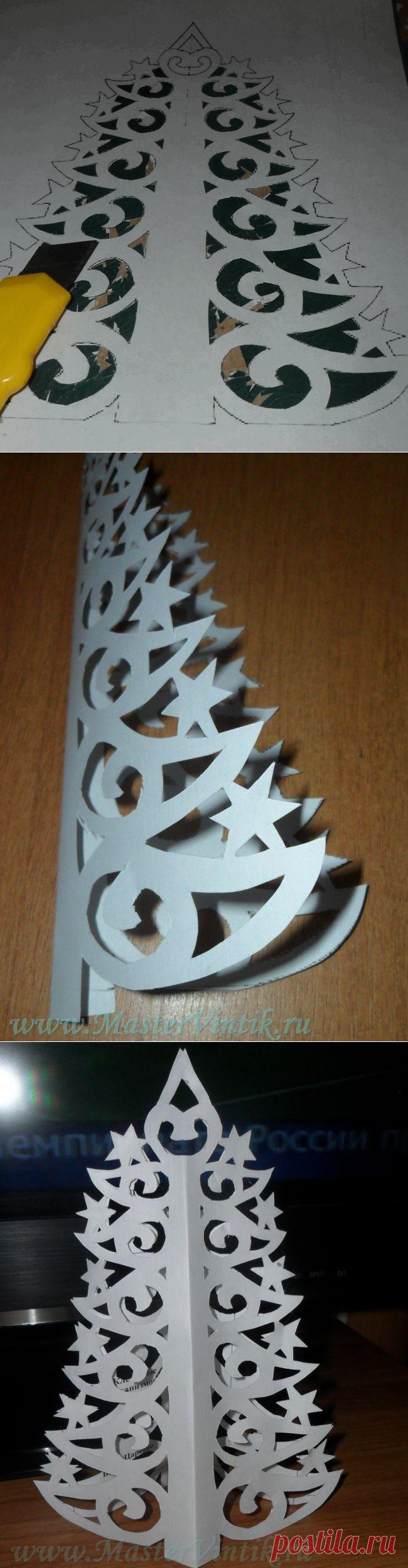 Ёлочка из бумаги своими руками | Мастер Винтик. Всё своими руками!