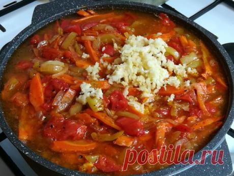 Очень вкусный наваристый и густой суп с овощами, картофелем и рисом по-узбекски