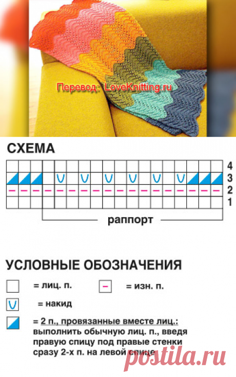 Радужный плед