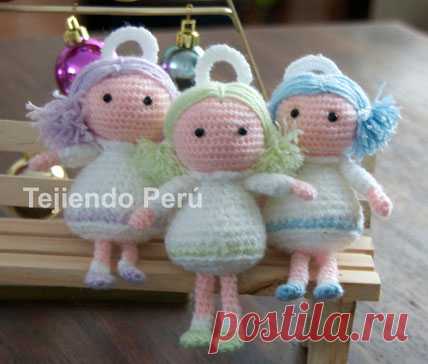 Ángel amigurumi - Tejiendo Perú