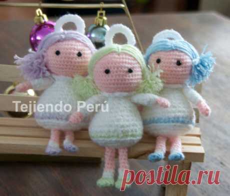 Ángel amigurumi - Tejiendo Perú