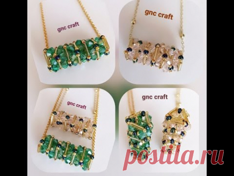 BORU BONCUKLU SİLİNDİR  KOLYE  BUGGLE BEADS CYLINDER NECKLACE